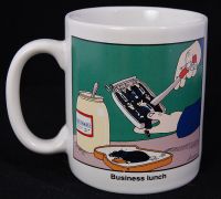 Far Side - Business Lunch Coffee Mug 1986